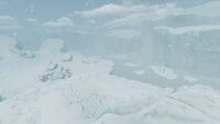 The area leading to the major Ice Canyon in the biome