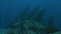 Rock formations in the Crag Field