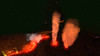 The Inactive Lava Zone's numerous vents