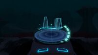 Seaglide pilot view with the 3D Map
