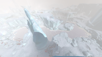 Lake that leads to the Glacier