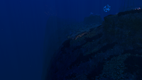 Drop off into the Crater Edge from the Grand Reef