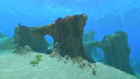 Rock arches in the Safe Shallows