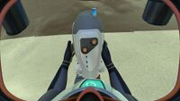 The beacon in the player's hands.