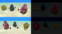 Image found on trello featuring unused large Ruby and Crystalline Sulfur deposits