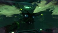 The Sea Emperor Leviathan contacting the player upon entering the Aquarium