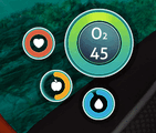 The HUD as oxygen is depleting