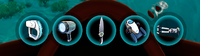 A filled toolbar