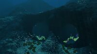 Openings to small caves in the Mountains