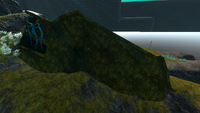 The northern end of the Crashed Ship segment, fog disabled.