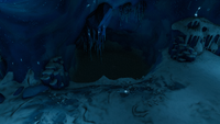 A direct entrance into the biome's Glacial Connection lake
