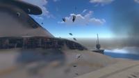 Numerous Skyrays above the Aurora