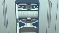Open partition door