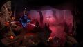 Gameplay footage showing a volcanic-like biome.