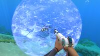 The Stasis Rifle in use