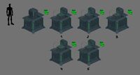 Precursor Teleporters activation terminal concept art