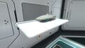 Single Wall Shelf with a Starship Souvenir on it