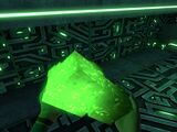 An Ion Cube held in the Player's hands