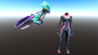 Size comparison with the player