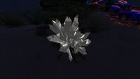A Quartz crystal at night