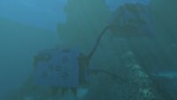 Suspended structures outside the Quarantine Enforcement Platform