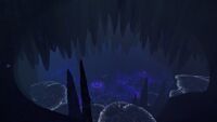 The Jellyshroom Cave, viewed from one of its entrances