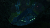 A view from a small path above the Alien Cache