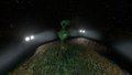 The Architect Statue, found within a cave