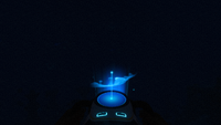 Seaglide pilot view with the 3D Topographic Map at night