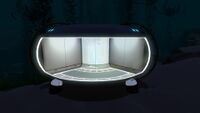 L Glass Compartment at night