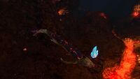 The magma shell on the Lava Lizard's back