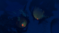 Lava Geyser beneath the Underwater Islands
