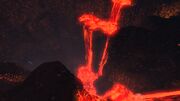The passage from the Inactive Lava Zone to the Active Lava Zone