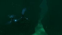 Some smokers nearby the Secondary Bio-Research Facility cave entrance