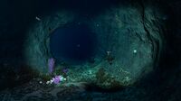 One of the cave's inner entrances.