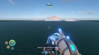 Flight with the propulsion cannon.