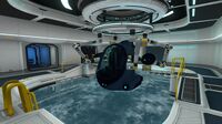 Sea Truck docked in Moonpool.