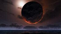 A solar eclipse