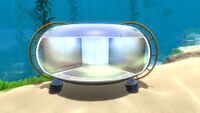 L Glass Compartment