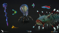 Various fauna & flora renders