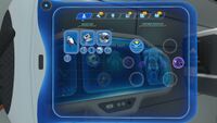 item equiped in upgrades