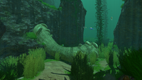 A Giant Coral Tube in the Kelp Forest