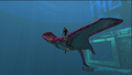 Size comparison between the Player and the Crimson ray