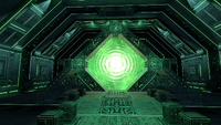 The QEP Teleporter activated