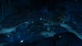 A blue ice cave found within the north-eastern portion of the biome