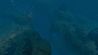 The fissure that leads to the Deep Purple Vents