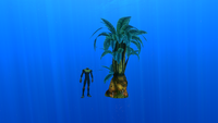 Size comparison with the player