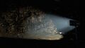 A light being shone on ores