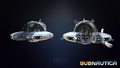 Seamoths, normal and upgraded models from Sketchfab