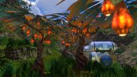 A group of Lantern fruit trees near an Abandoned Seabase